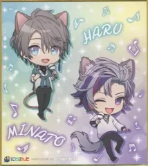 【中古】紙製品 甲斐田晴＆不破湊(デフォルメ) 「バーチャルYouTuber にじさんじ Aim Higher×カラオケ まねきねこ オリジナルミニ色紙」 対象ドリンク注文特典