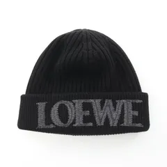 ロエベ LOEWE ニットキャップ F540257X23 ブラック ウール ニットキャップ ユニセックス Used Aのサムネイル