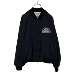 ロッキーズ　スタジャン 古着 90s USA製 STARTER MLB Colorado Rockies ロッキーズ光沢 サテン