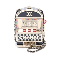 샤넬 CHANEL 숄더백 슬롯 머신 코코 마크 카멜리아 No.5 블랙 기타 슬롯 머신 체인 숄더 여성 미사용