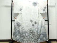 平和屋着物○訪問着 総絞り 草花文 正絹 逸品 AABC5140zg