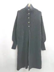 ◇ ⊇ hellam ヘラム ハイネック 長袖 ロングカーディガン サイズフリー ブラック レディース E  【1412090066252】