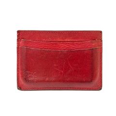 【ILBISONTE】イルビゾンテ カードケース レッド レザー ★
