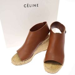 CÉLINE エスパドリーユ サンダル レッド 37 - メルカリ