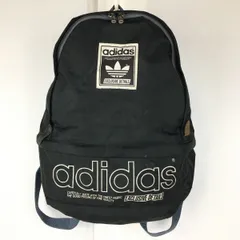 adidas/アディダス　トレフォイル　リュックサック/デイバッグ　黒/ブラック　ナイロン素材　内装上下セパレート　管NO.sB25-23<sale>