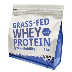 ホエイプロテイン バニラ味 1kg グラスフェッド 人口甘味料不使用 Type-S 溶けやすい 美味しい 牛成長ホルモン不使用 アミノ酸スコア100 ホエイ プロテイン WPC 女性 ロハスタイル