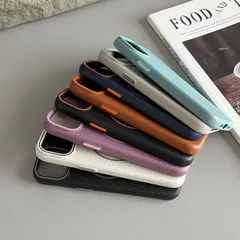 【新品未使用】MagSafe対応 レザー風 iPhoneケース ケース シリコン 耐衝撃 TPU カバー アイフォン ケース 黄ばみなし 指紋防止 レンズ保護 人気 携帯カバー おしゃれ 可愛い かわいい かっこいい