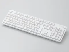 【新品・2営業日で発送】ELECOM エレコム 無線フルキーボード ホワイト(TK-FDM106TWH)