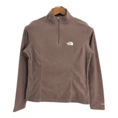 THE NORTH FACE ノースフェイス ハーフジップ フリースジャケット アウトドア ブラウン (レディース S) 中古 古着 R0478