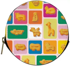 【中古】財布・パスケース ビスケット柄 ラウンドコインケース 「たべっ子どうぶつ THE MOVIE」