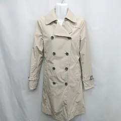 ◇ ⊇ PERSON'S ダブルボタン ウエスト紐付き 長袖 トレンチコート サイズ11 ベージュ レディース E  【1412260034524】