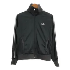 Diadora ディアドラ トラックジャケット スポーツ ブラック (レディース 12) 中古 古着 S4419のサムネイル