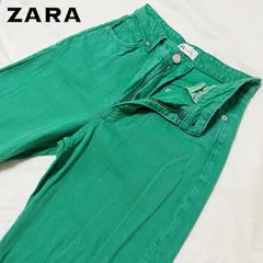 ZARA ザラ カラーデニム グリーン
