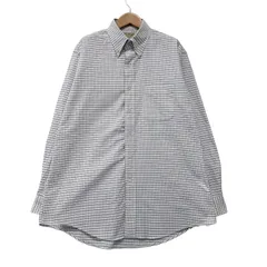 極美品 80s〜90s USA製 L.L. Bean エルエルビーン チェックシャツ XL相当 ボタンダウン 長袖シャツ 未使用品 Made in USA 古着 R6040