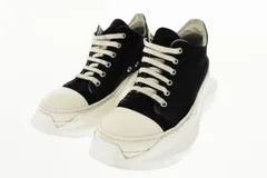 リックオウエンス Rick Owens DRKSHDW ダークシャドウ ABSTRACT LOW SNEAK アブストラクト ロー スニーカー ブラック ブランド古着ベクトル 中古☆AA★▲250614