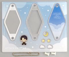 [Used] Keychain Levi Ackerman good night Survey Corps Shaka Shaka key ring "Attack Titan The Final Season