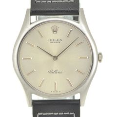ロレックス ROLEX 3804 ヴィンテージ チェリーニ K18WG/レザー Cal.1600 手巻き メンズ 良品 R#141561