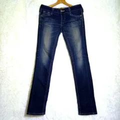 EDWIN C17【29×31】レディース スキニーデニム ダメージ ジーパン