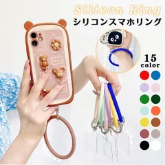 ストラップホルダー スマホ リング 手ぶら女子 ストラップ シリコン 挟むだけ スマホストラップ ハンド ホールドリング 手首 ハンドリング スマホリング ストラップのサムネイル