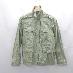 ◇ ⊂ UNITED ARROWS ユナイテッドアローズ ミリタリー系 長袖 ジャケット サイズ40 カーキ系 レディース E  【1501230037402】