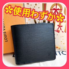 【使用わずか】ルイヴィトン エピ ポルトフォイユ マルコ NM 二つ折り財布 LOUIS VUITTON ブラック