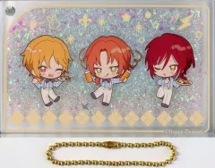 【中古】キーホルダー 仁兎なずな＆月永レオ＆逆先夏目 スノードーム風リキッドアクリルキーホルダー 「あんさんぶるスターズ!! ENSEMBLE HOLIDAY!!×animatecafe」