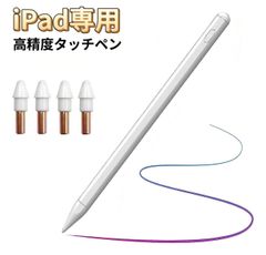 iPad ペンシル タッチペン 第10世代対応 iPad スタイラスペン iPad pen 極細 磁気吸着/誤作動防止機能対応 アイパッド ペン USB急速充電式 2018年以降iPad/iPad Pro/iPad air/iPad mini