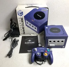 【DH1045】ジャンク ニンテンドー ゲームキューブ 本体 コントローラー バイオレット セット