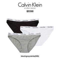 Calvin Klein(カルバンクライン)ck ショーツ ビキニ パンツ アンダーウェア 3枚セット アソート コットン お買い得 レディース インナー 女性用 下着 QD3588