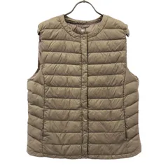 UNIQLO ユニクロ ウルトラライト ダウンベスト XL ベージュ レディース 古着