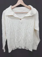 ◇ ⊆ Doula Doula ドゥーラドゥーラ ケーブル 長袖 ニット サイズ表記なし ホワイト レディース E  【1410230006991】