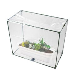 幅60cm×奥行30cm×高さ50cm 小 プランター 家庭菜園 カバー 保温 多肉植物 苗 保温 野菜 植物 すっぽり 風よけ 霜除け ミニ温室 daim (保温 小)