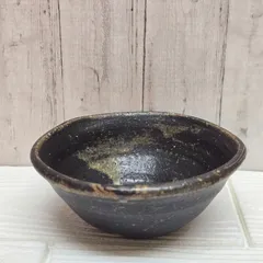 115　焼き物 黒釉 茶碗 / 抹茶碗 / 骨董 / 陶芸 / アンティーク