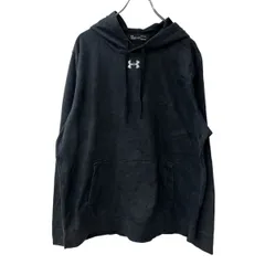 UNDER ARMOUR ロゴスウェット パーカー L ブラック アンダーアーマー フーディー プルオーバー トップス 古着卸 アメリカ仕入 a708-6078