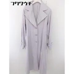■ ◎ GRL グレイル 袖ベルト 長袖 トレンチ コート サイズF パープル レディース  【中古】 【1111300000726】