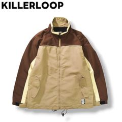 【ツートンカラー】 古着 キラーループ KILLERLOOP ナイロン ジャケット M ブラウン メンズ