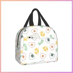 ☆人気商品☆Ckpoekj おむすび ランチバッグ 弁当バッグ ランチトート プチバッグ 弁当袋 手提げ 保温 保冷 収納 撥水 超軽量 通勤 通学 山登り キャンプ