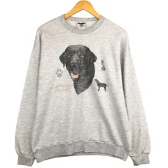 古着 90年代 ジャージーズ Jerzees LABRADOR RETRIEVER ラブラドールレトリバー 犬柄 アニマル スウェットシャツ トレーナー/eaa591629