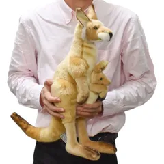 HANSA 赤カンガルー53 3642 ぬいぐるみ ハンサ クリスマス 誕生日 プレゼント 動物 犬 猫 鳥 うさぎ ペンギン アニマル 置物 人形 フィギュア KOESEN ケーセン 大きい マスコット 実物大 大型