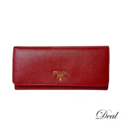 プラダ 長財布 1Ｍ1132 ボルドー 赤系 ゴールド金具 サフィアーノ PRADA プラダ 財布 長財布 1M1132 SAFFIANO METAL/サフィアノ