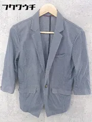 ◇ NICOLE CLUB FOR MEN ニコルクラブフォーメン 七分袖 テーラード ジャケット サイズ46 ネイビー系 メンズ 【中古】 【1002800528264】