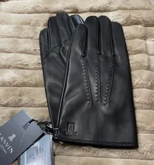 【新品】LANVINランバン/レディース用手袋/羊皮/23cm/ブラック/スマートフォン対応/タグ付きのサムネイル