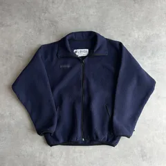 90s/Columbia/コロンビア/フルジップフリース/USA製/アメリカ製/ナイロン切り替え/ロゴワッペン/ジップアップ/ネイビー×紺/S/jmaple