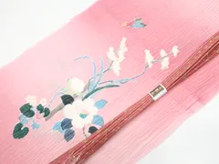 【一輝堂】リサイクル着物 和装小物 帯締め 帯揚げ セット 帯締 帯揚 平組 ラメ 花文 金糸 25w07-8395