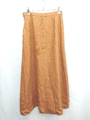 ◇ ⊂ green label relaxing UNITED ARROWS マキシ フレア スカート サイズ38 キャメル レディース E  【1412090057441】