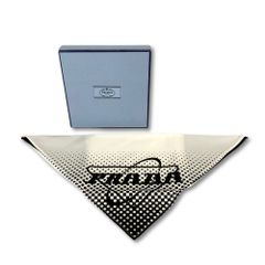 PRADA プラダ 三角スカーフ ホワイト ブラック ドット