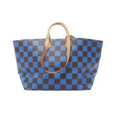 ルイ・ヴィトン LOUIS VUITTON トートバッグ サックプラ ソフトEW N40557 ブルー PVCコーティングキャンバス レザー サックプラ・ソフトEW ユニセックス Used A