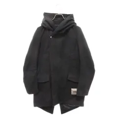 Rick Owens (リックオウエンス) 19SS LEGASPI HOODED SLAB COAT レガスピ ジップアップ スラブコート ブラック RU19F4980-CFEH1のサムネイル