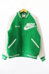 ナイキ NIKE ×NIGO ニゴー NRG Varsity Jacket Green バーシティ ジャケット スタジャン FV5670-310 M 緑 グリーン ブランド古着ベクトル 中古 ■ 250212 
