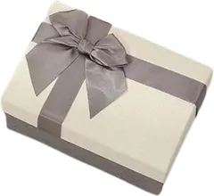 GRmkt ギフトボックス リボン付き ラッピング 誕生日 クリスマス 結婚祝い プレゼント用 ラッピングボックス おしゃれギフト(ホワイト, 25x19.5x10cm)